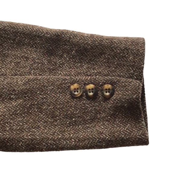 L.L. Bean Wool Silk Blend Brown Blazer, size M - Picture 8 of 13